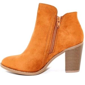 Trendsup Collection Womens Chunky Heel Booties